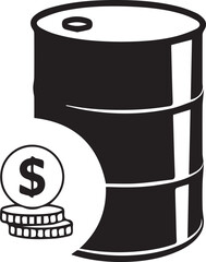 Oil icon symbol vector image Illustration
