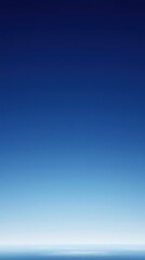 A Gradual Transition From Dark Blue to Light Blue Sky With A Horizon Line At The Bottom