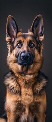 German Shepherd Portrait.