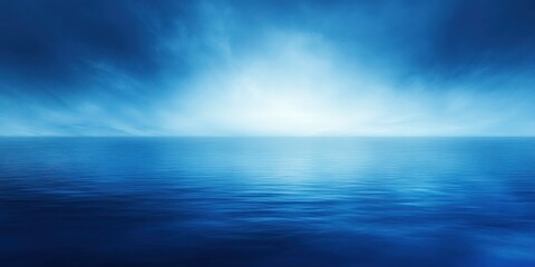 Obraz premium Serene Blue Ocean Under a Bright Sky