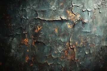 Obraz premium Cracked and Weathered Metal Surface