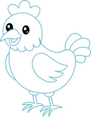 Chicken outline
