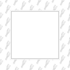 food and beverage frame in doodle style frame background
