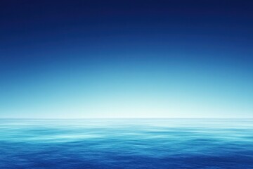 Fototapeta premium A Clear Blue Sky Over A Calm Sea