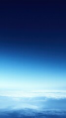 Aerial View of Clouds and Blue Sky