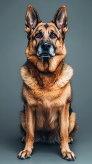 German Shepherd Dog Portrait.