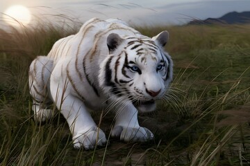 Fototapeta premium white bengal tiger 