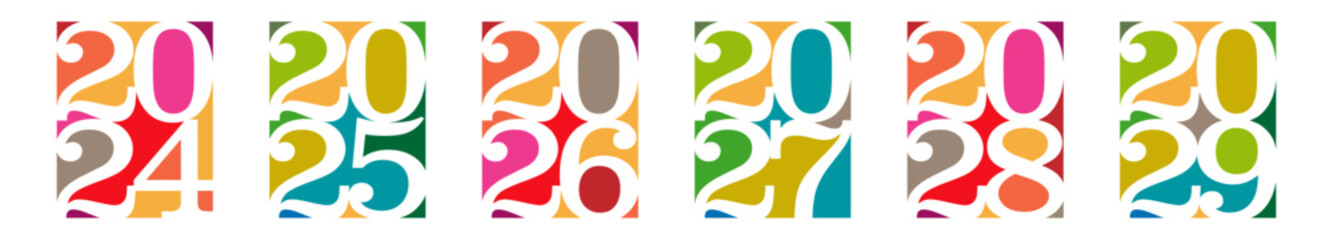 Dates vector 2024 to 2029	