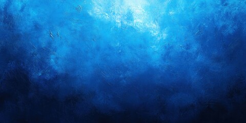 Abstract Blue Painted Texture with Light in the Center