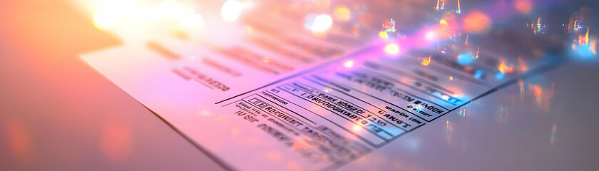 Quantum Superposition Ballot Concept: Close-Up of Shimmering Ballot Representing Multiple Voting Options Simultaneously - Capturing the Complexity of Voter Decision Making