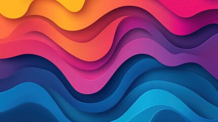 Obraz premium Abstract Colorful Waves Background