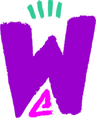 Playful Decorative Letter Alphabet Vector Element