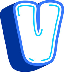 Playful Letter Alphabet Vector Element