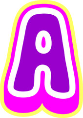 3D Playful Letter Alphabet Vector Element