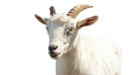 Goat cut on transparent background cutout, PNG file. Mockup template for artwork graphic design