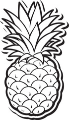 Pineapple fruite Vector Print