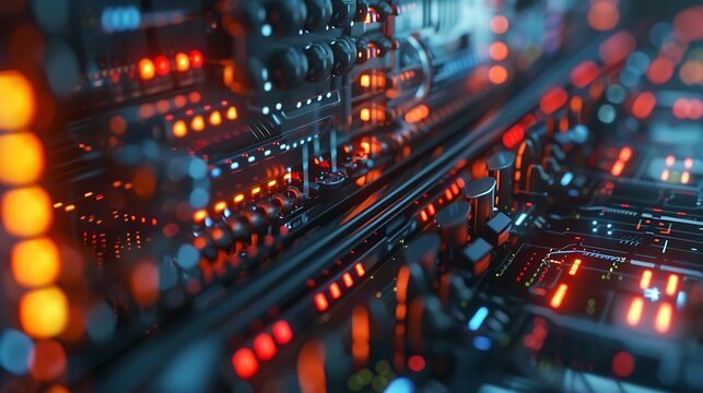 A close-up of a machine learning algorithm processing data on a powerful computer cluster.