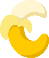 Banana Letter Alphabet Vector Element C