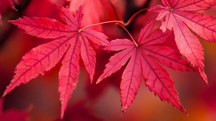 Japanese Red Maple leaves
