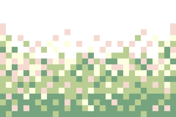 abstract background with squares pixel art