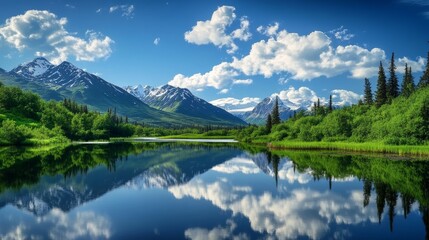 Fototapeta premium Alaskan Summers: Hidden Landscapes