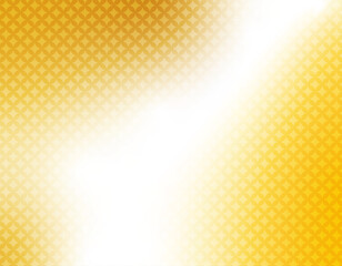 金色のグラデーションの和柄背景　幾何学模様
