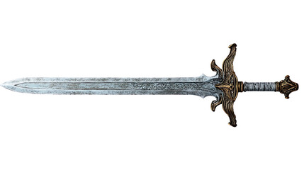 sword on a white transparent background