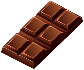 Delicious Chocolate Bar Illustration