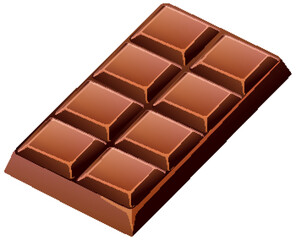 Delicious Chocolate Bar Illustration