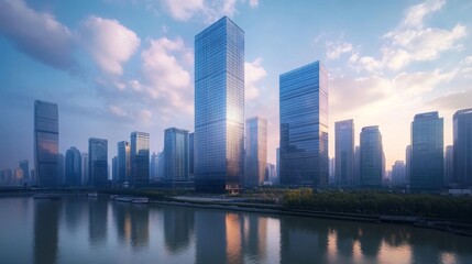 Fototapeta premium China commercial scenery