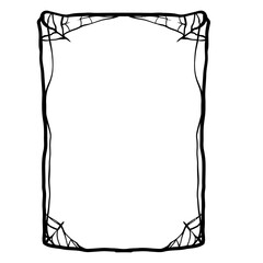 Frame Spider. Frame Halloween Element