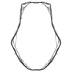 Frame Spider. Frame Halloween Element