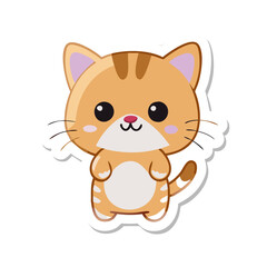 cute cat sticker art