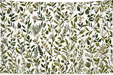seamless pattern with leaves