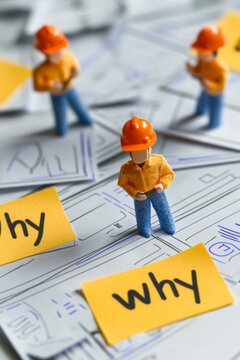 Workers Perform A 5 Whys Analysis To Solve A Problem. They Ask "Why" Multiple Times To Get To The Root Cause Of An Issue