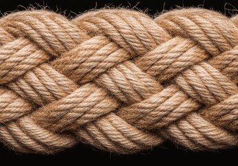 close-up of braided rope texture