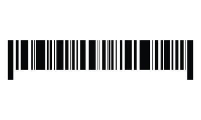 Barcode icon. Product identification code icon. Vertical strip line. Barcode template vector icon. 