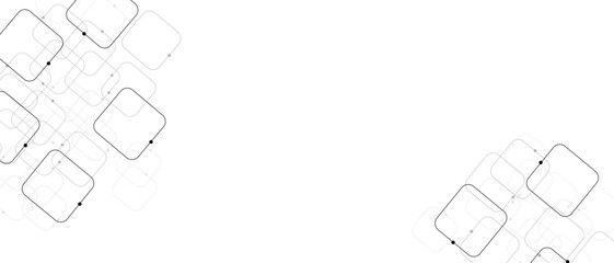 Vector white graphic background dots with connections technologies and sharing data as abstract concept.