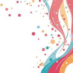 Flowing Colors with Abstract Dots