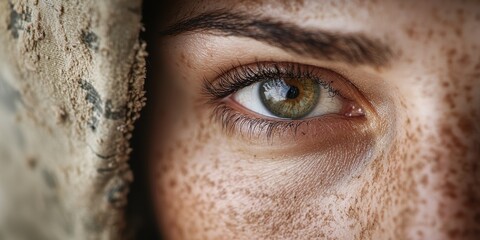 close-up of a human eye
