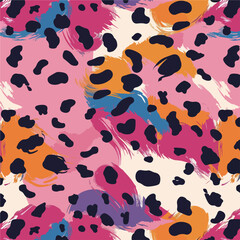 Abstract Leopard Print Pattern
