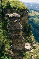 Via Degli Dei hiking trail in Italy. from Bologna to Florence. Ancient Roman path