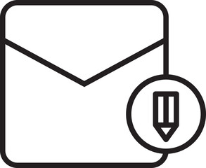 Mail and Pen Icon

