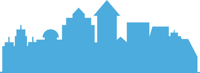 Cityscape Silhouette Illustration