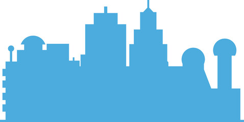 Fototapeta premium City Silhouette Illustration