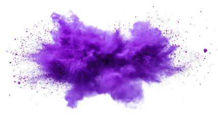 Sand flying explosion on a white transparent background