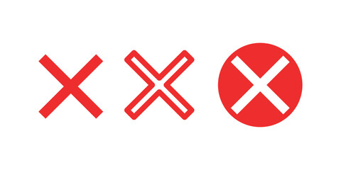 Fototapeta premium various kinds of red cross symbols