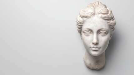 ancient marble sculpture head