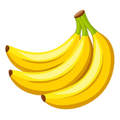 Ripe bananas fruit, farm-fresh yellow bananas, tropical fruit with vibrant color, healthy and nutritious, natural sweet snack