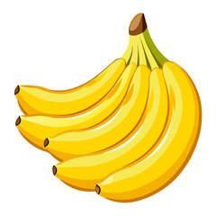 Ripe bananas fruit, vibrant yellow tropical fruit, farm-fresh and nutritious, healthy ripe bananas, natural sweet snack